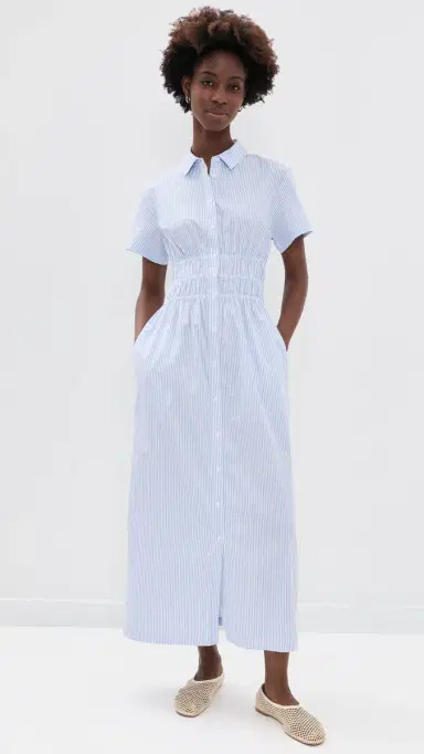 Hill House Home The Jamie Nap Dress Blue/White Stripe XL | Thumbnail 2 Hill House Home The Jamie Nap Dress Blue/White Stripe XL | Thumbnail 2