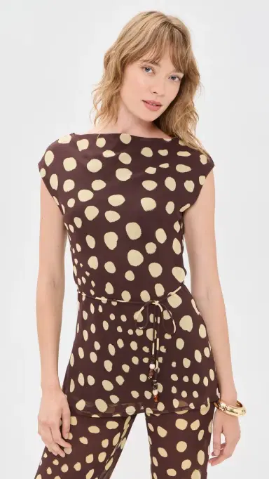 SEVEN WONDERS Reyna High Neck Sleeveless Top alma pot | Thumbnail 2 SEVEN WONDERS Reyna High Neck Sleeveless Top alma pot | Thumbnail 2
