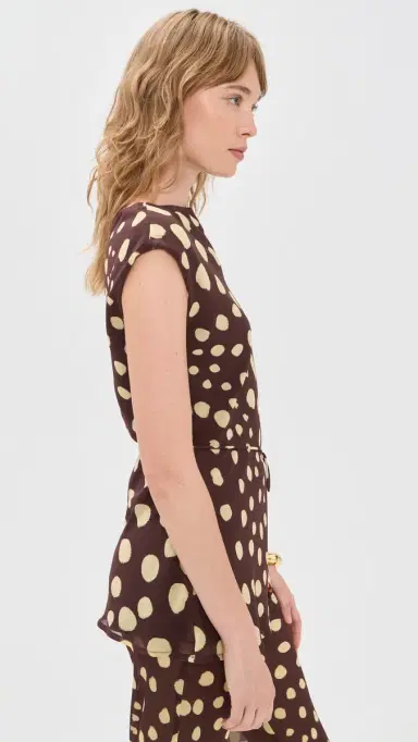 SEVEN WONDERS Reyna High Neck Sleeveless Top alma pot | Thumbnail 4 SEVEN WONDERS Reyna High Neck Sleeveless Top alma pot | Thumbnail 4