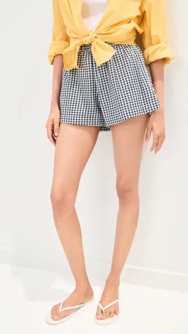 LE BOP Donda Shorts Navy Check | Thumbnail 3 LE BOP Donda Shorts Navy Check | Thumbnail 3