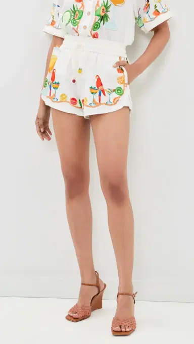 FARM Rio Biricutico carf Off-White Shorts Biricutico carf Off-White | Thumbnail 2 FARM Rio Biricutico carf Off-White Shorts Biricutico carf Off-White | Thumbnail 2