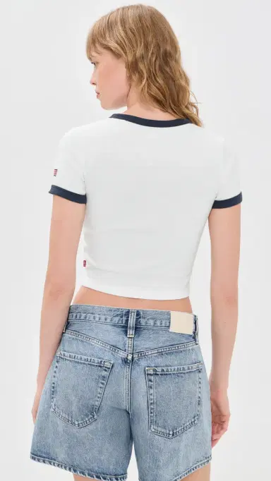 Levi's X World Cup USA Retro Ringer Baby Tee Red White Blue XS | Thumbnail 3 Levi's X World Cup USA Retro Ringer Baby Tee Red White Blue XS | Thumbnail 3