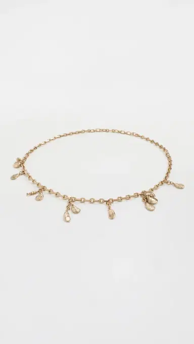 Madewell x Shopbop Chain Charm Belt Shiny Light Gold | Thumbnail 2 Madewell x Shopbop Chain Charm Belt Shiny Light Gold | Thumbnail 2
