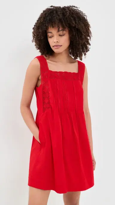 Madewell The Sophie Mini Dress Varsity Red | Thumbnail 2 Madewell The Sophie Mini Dress Varsity Red | Thumbnail 2