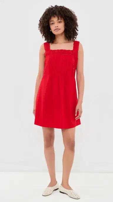 Madewell The Sophie Mini Dress Varsity Red | Thumbnail 5 Madewell The Sophie Mini Dress Varsity Red | Thumbnail 5