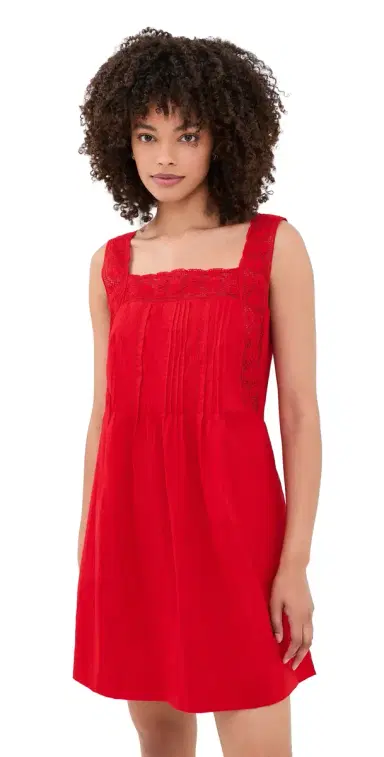 Madewell The Sophie Mini Dress Varsity Red | Thumbnail 1 Madewell The Sophie Mini Dress Varsity Red | Thumbnail 1
