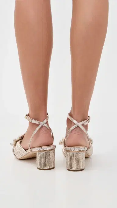 Loeffler Randall Dahlia Pleated Knot Mules Champagne 5 | Thumbnail 5 Loeffler Randall Dahlia Pleated Knot Mules Champagne 5 | Thumbnail 5