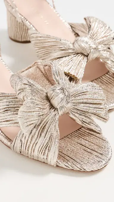 Loeffler Randall Dahlia Pleated Knot Mules Champagne 5 | Thumbnail 6 Loeffler Randall Dahlia Pleated Knot Mules Champagne 5 | Thumbnail 6