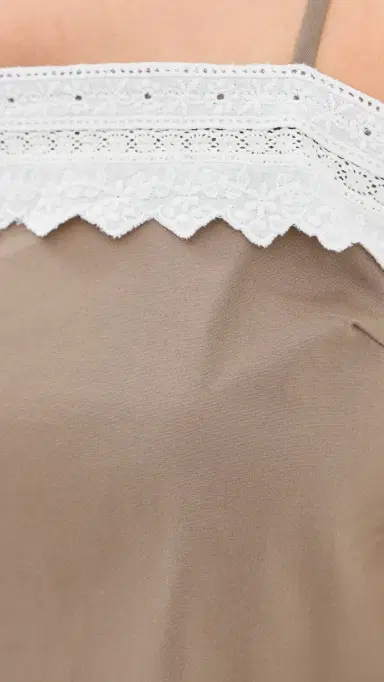 LE BOP Lace Trim Tank Taupe | Thumbnail 6 LE BOP Lace Trim Tank Taupe | Thumbnail 6