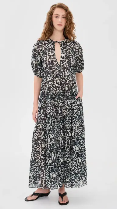 Ulla Johnson Neera Short Sleeve Coverup Dress Mercury | Thumbnail 3 Ulla Johnson Neera Short Sleeve Coverup Dress Mercury | Thumbnail 3