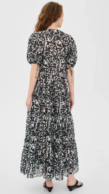 Ulla Johnson Neera Short Sleeve Coverup Dress Mercury | Thumbnail 4 Ulla Johnson Neera Short Sleeve Coverup Dress Mercury | Thumbnail 4