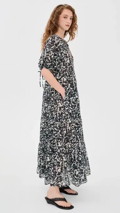 Ulla Johnson Neera Short Sleeve Coverup Dress Mercury | Thumbnail 5 Ulla Johnson Neera Short Sleeve Coverup Dress Mercury | Thumbnail 5