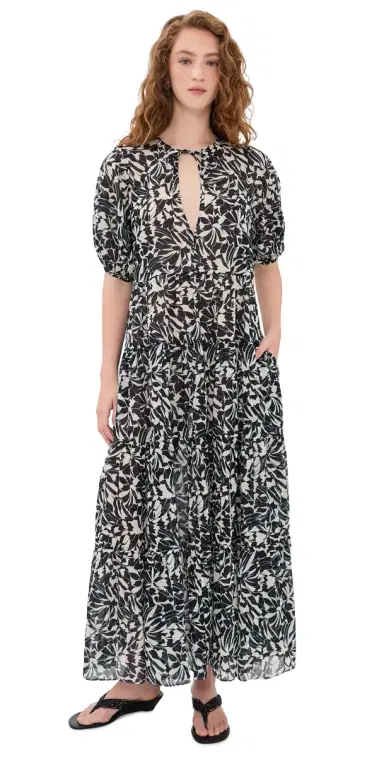 Ulla Johnson Neera Short Sleeve Coverup Dress Mercury | Thumbnail 1 Ulla Johnson Neera Short Sleeve Coverup Dress Mercury | Thumbnail 1