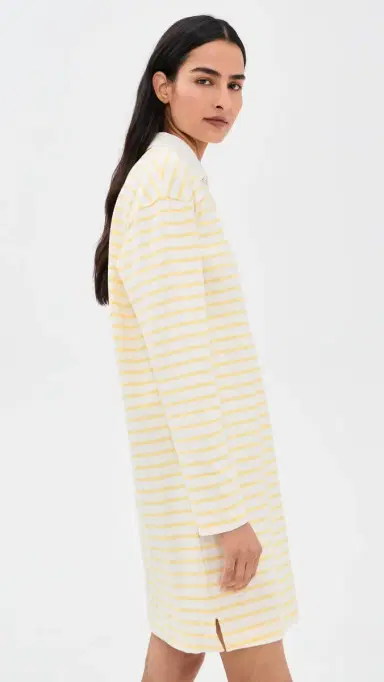 Alex Mill Rugby Dress In Stripe Natural/Yellow | Thumbnail 4 Alex Mill Rugby Dress In Stripe Natural/Yellow | Thumbnail 4