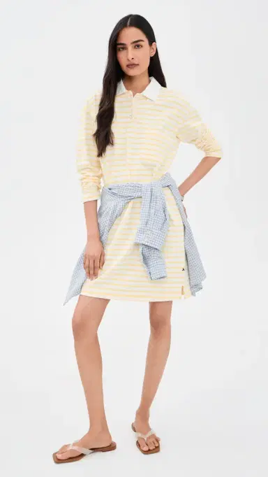 Alex Mill Rugby Dress In Stripe Natural/Yellow | Thumbnail 5 Alex Mill Rugby Dress In Stripe Natural/Yellow | Thumbnail 5