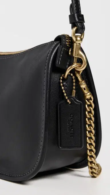 Coach Natural Grain Leather Waverly Bag B4/Black One Size | Thumbnail 5 Coach Natural Grain Leather Waverly Bag B4/Black One Size | Thumbnail 5