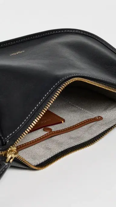 Coach Natural Grain Leather Waverly Bag B4/Black One Size | Thumbnail 6 Coach Natural Grain Leather Waverly Bag B4/Black One Size | Thumbnail 6