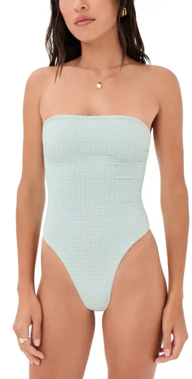 LIONESS Gigi One Piece Mint Plaid M | Thumbnail 1 LIONESS Gigi One Piece Mint Plaid M | Thumbnail 1