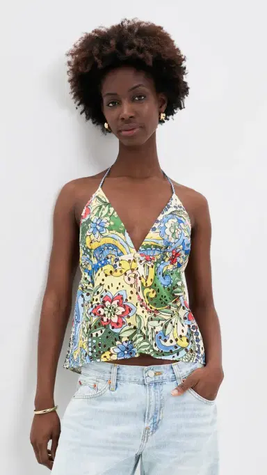 Alice + Olivia Karolina Halter Top | Thumbnail 2 Alice + Olivia Karolina Halter Top | Thumbnail 2