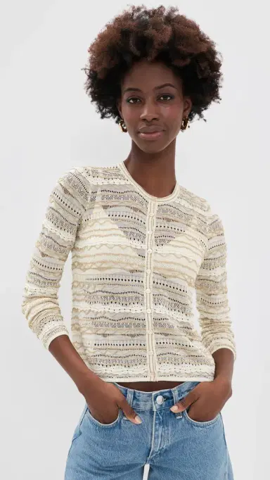 Ulla Johnson Mia Knit Cardigan Conch | Thumbnail 2 Ulla Johnson Mia Knit Cardigan Conch | Thumbnail 2