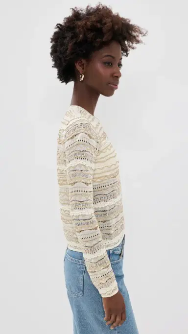 Ulla Johnson Mia Knit Cardigan Conch | Thumbnail 4 Ulla Johnson Mia Knit Cardigan Conch | Thumbnail 4