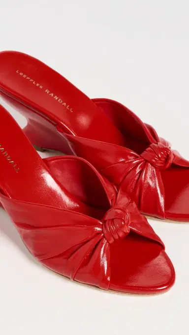Loeffler Randall Marsy Angled Wedge Sandals Red 8 | Thumbnail 6 Loeffler Randall Marsy Angled Wedge Sandals Red 8 | Thumbnail 6
