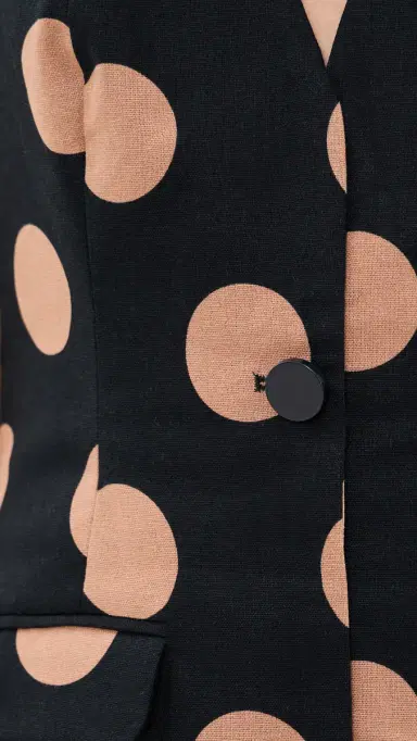 SIMONMILLER Kirra inen Mini Dress Black/Tan Polka Dot | Thumbnail 6 SIMONMILLER Kirra inen Mini Dress Black/Tan Polka Dot | Thumbnail 6
