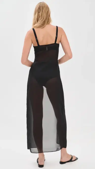 LIONESS Dune Maxi Coverup Dress Noir | Thumbnail 3 LIONESS Dune Maxi Coverup Dress Noir | Thumbnail 3