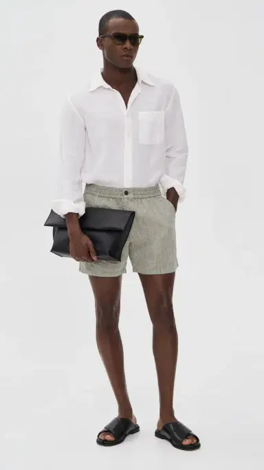 Madewell x hopbop Linen Button Down Shirt White | Thumbnail 5 Madewell x hopbop Linen Button Down Shirt White | Thumbnail 5