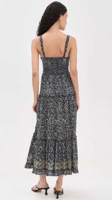Ulla Johnson Ophelia Sleeveless Cotton Dress Midnight Bloom | Thumbnail 3 Ulla Johnson Ophelia Sleeveless Cotton Dress Midnight Bloom | Thumbnail 3