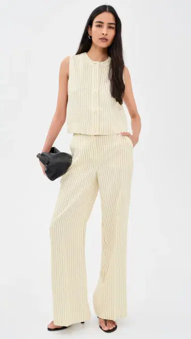 Favorite Daughter The Fine Line Top Cream Pinstripe | Thumbnail 5 Favorite Daughter The Fine Line Top Cream Pinstripe | Thumbnail 5