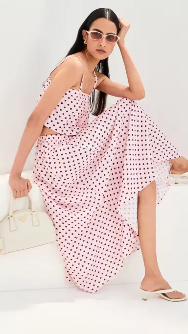 LE BOP Martha Skirt Pink Dot | Thumbnail 2 LE BOP Martha Skirt Pink Dot | Thumbnail 2