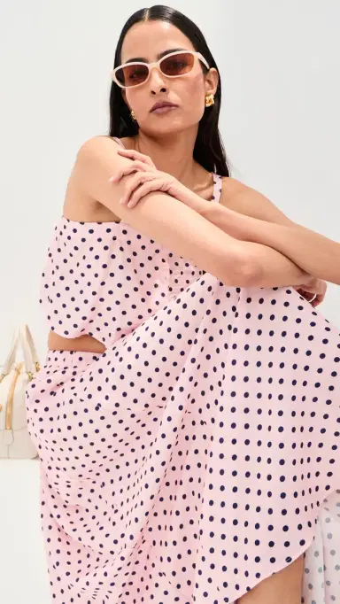 LE BOP Martha Skirt Pink Dot | Thumbnail 6 LE BOP Martha Skirt Pink Dot | Thumbnail 6