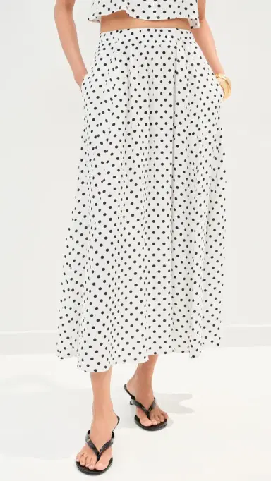 LE BOP Martha Skirt White Dot | Thumbnail 2 LE BOP Martha Skirt White Dot | Thumbnail 2
