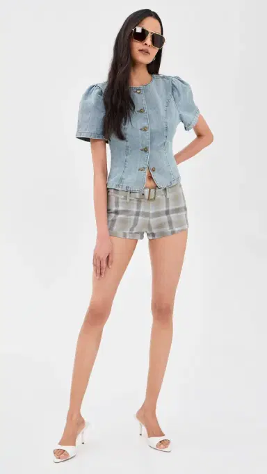 Lioness After Glow Mini Shorts AH PLAID | Thumbnail 5 Lioness After Glow Mini Shorts AH PLAID | Thumbnail 5