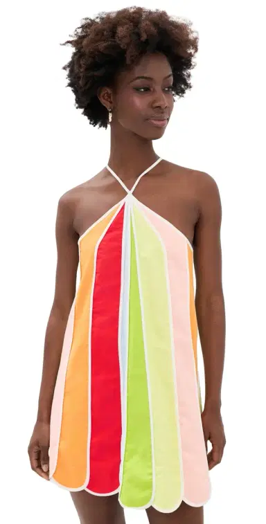 English Factory Linen Umbrella Mini Dress ulti Color | Thumbnail 1 English Factory Linen Umbrella Mini Dress ulti Color | Thumbnail 1