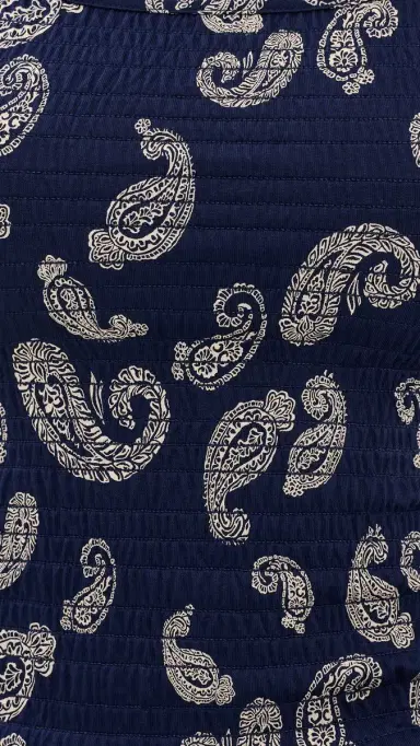 Madewell x Shopbop Smocked Square Neck Tank Tossed Paisley Midnight | Thumbnail 6 Madewell x Shopbop Smocked Square Neck Tank Tossed Paisley Midnight | Thumbnail 6