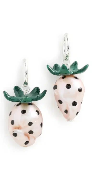 Tory Burch Curiosity Strawberry Earrings | Thumbnail 1 Tory Burch Curiosity Strawberry Earrings | Thumbnail 1