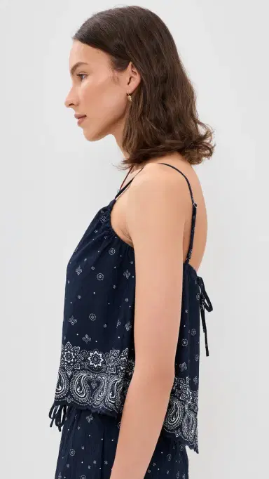 Madewell x Shopbop Spaghetti-Strap A-Line Top Bandana ix White | Thumbnail 4 Madewell x Shopbop Spaghetti-Strap A-Line Top Bandana ix White | Thumbnail 4