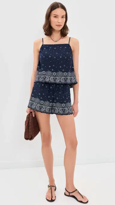 Madewell x Shopbop Spaghetti-Strap A-Line Top Bandana ix White | Thumbnail 5 Madewell x Shopbop Spaghetti-Strap A-Line Top Bandana ix White | Thumbnail 5