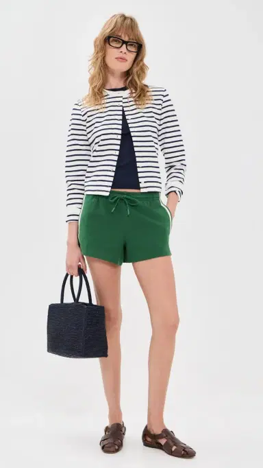 Alex Mill Gia Track Shorts Emerald | Thumbnail 5 Alex Mill Gia Track Shorts Emerald | Thumbnail 5