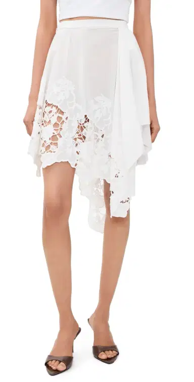 Ronny Kobo Ashley Skirt White | Thumbnail 1 Ronny Kobo Ashley Skirt White | Thumbnail 1