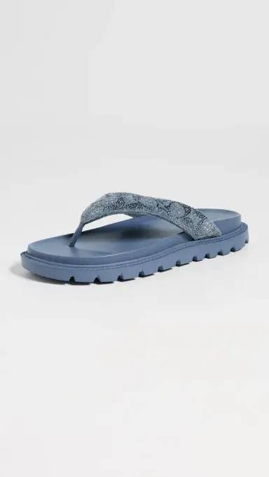 Coach Brynn Sandals Denim Crystals 7.5 | Thumbnail 2 Coach Brynn Sandals Denim Crystals 7.5 | Thumbnail 2