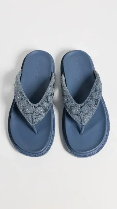 Coach Brynn Sandals Denim Crystals 7.5 | Thumbnail 5 Coach Brynn Sandals Denim Crystals 7.5 | Thumbnail 5