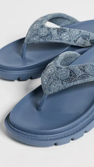 Coach Brynn Sandals Denim Crystals 7.5 | Thumbnail 6 Coach Brynn Sandals Denim Crystals 7.5 | Thumbnail 6