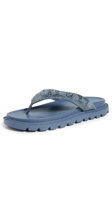 Coach Brynn Sandals Denim Crystals 7.5 | Thumbnail 1 Coach Brynn Sandals Denim Crystals 7.5 | Thumbnail 1