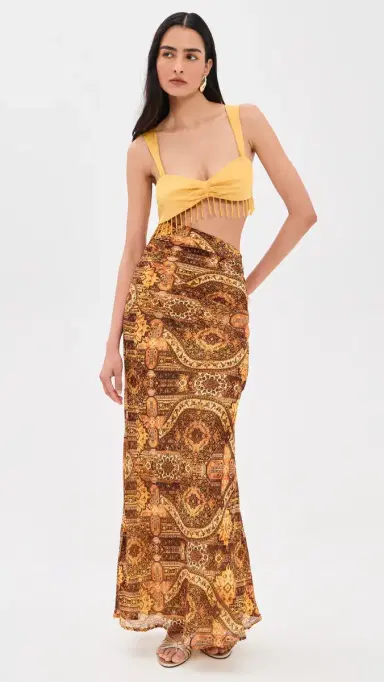 Runaway the Label Alzona Cutout Maxi Dress agnolia ango | Thumbnail 2 Runaway the Label Alzona Cutout Maxi Dress agnolia ango | Thumbnail 2