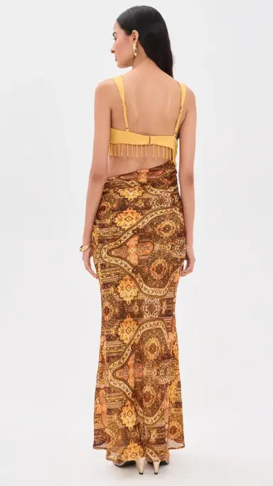 Runaway the Label Alzona Cutout Maxi Dress agnolia ango | Thumbnail 3 Runaway the Label Alzona Cutout Maxi Dress agnolia ango | Thumbnail 3