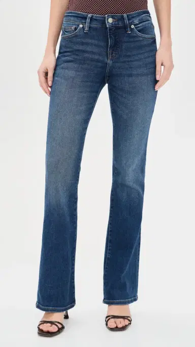 Good American Good Low Rise Bootcut Jeans Indigo1218 | Thumbnail 2 Good American Good Low Rise Bootcut Jeans Indigo1218 | Thumbnail 2