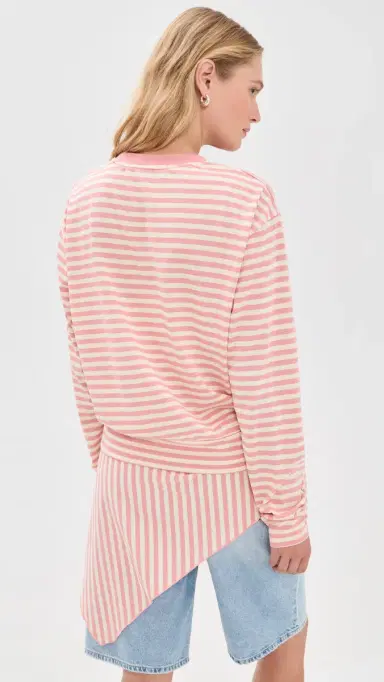 Lioness Olsen Long Sleeve Tee Pink Cream tripe | Thumbnail 3 Lioness Olsen Long Sleeve Tee Pink Cream tripe | Thumbnail 3